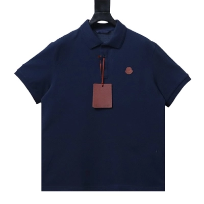 Moncler Logo Cotton Piquet Polo Shirt  01