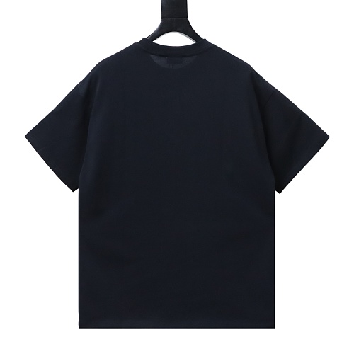 Saint Laurent Vintage Yves Saint Laurent Gold Foil Logo Tee Black
