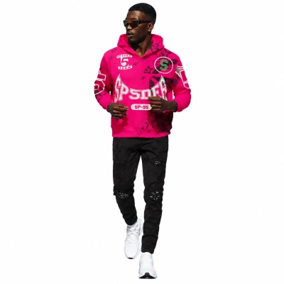 Sp5der SP-55 Hoodie+Amiri Jeans PK 666 01