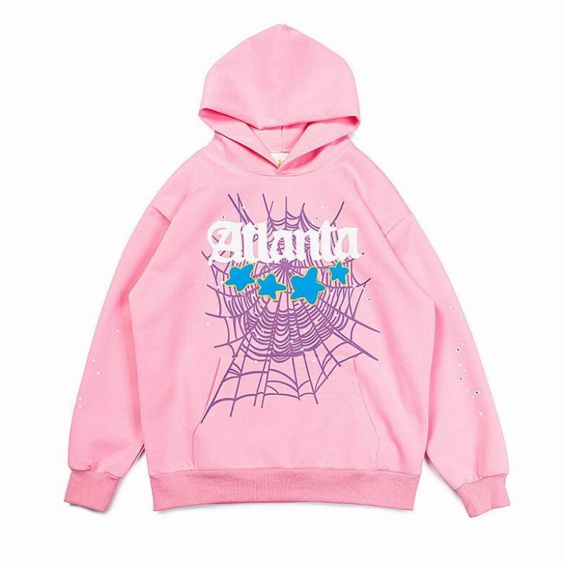 Sp5der Atlanta Hoodie 'Pink'+Ksubi Jeans PK 3003