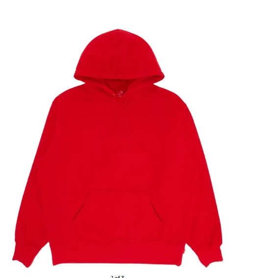Supreme Satin Appliqué Hooded Sweatshirt