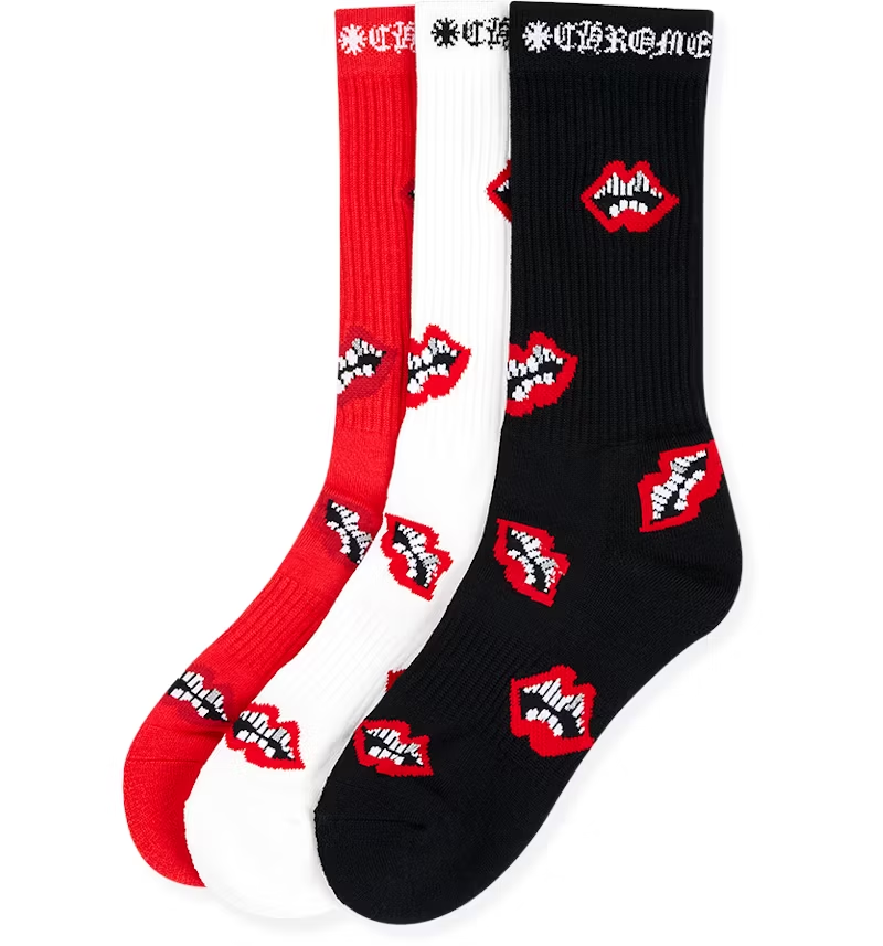 Chrome Hearts Chomper Socks (Only one pair available, and the color is random)