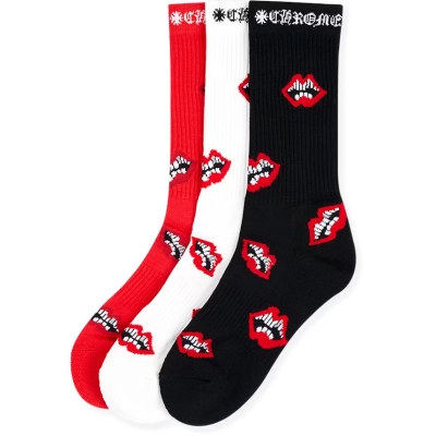 Chrome Hearts Chomper Socks (Only one pair available, and the color is random) 01