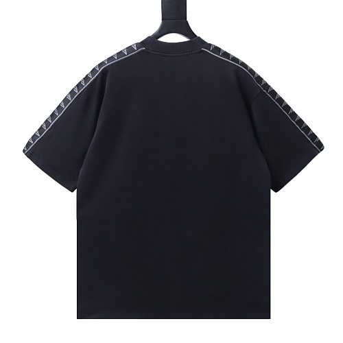 Balenciaga Stripe Medium Fit T-shirt in Faded Black