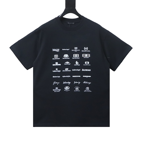 Balenciaga rchives Logos‑print cotton T‑shirt Black