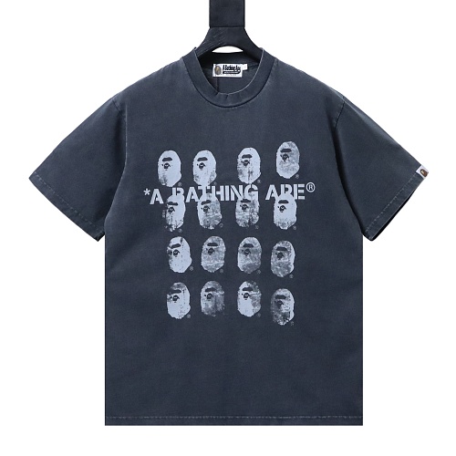 BAPE Spray Ape Head Garment Dyed Tee