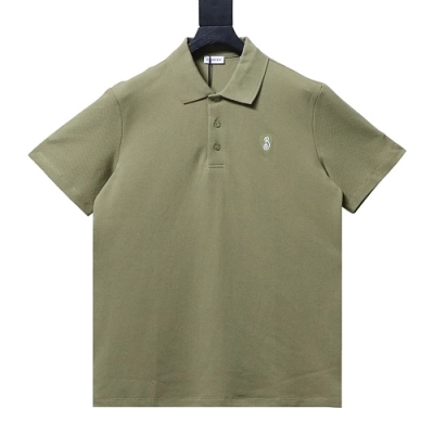 Burberry Cotton Polo Shirt Green 01