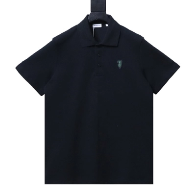 Burberry Cotton Polo Shirt Black 01