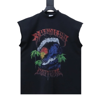 Balenciaga Coconut tree and wave print tank top 01