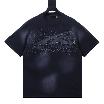 Hellstar Classic Logo T-Shirt (Rhinestones) Black 01