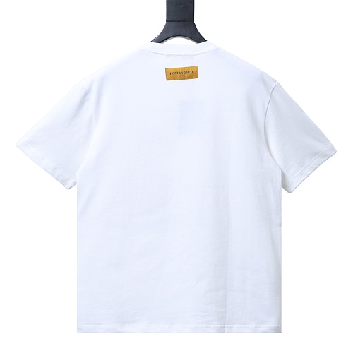 Louis Vuitton Crystal Embellished Cotton T-Shirt White