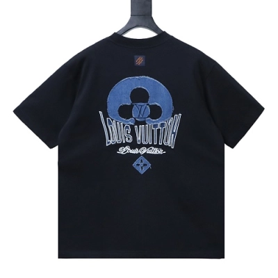 Louis Vuitton Denim Signature T-Shirt Black 01