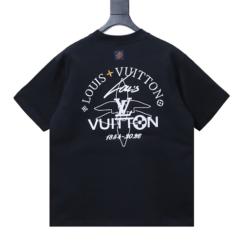 Louis Vuitton Printed Signature T-Shirt Black