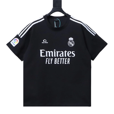 WE11DONE Dark Warrior Football T-Shirt Black 01