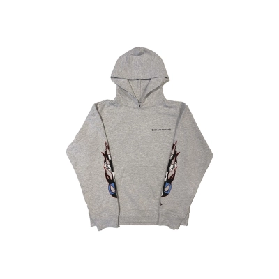 Chrome Hearts Matty Boy Brain Hoodie Heather Grey+Purple Brand Jeans -816# 02