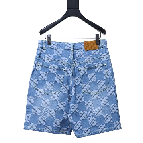 Louis Vuitton Damier 3D Light Denim Shorts 