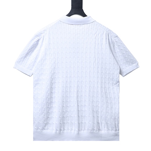 Ralph Lauren Cable-Knit Knitted Polo Shirt White
