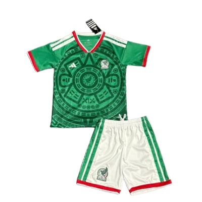 Kids 2026 Mexico Home Jersey Sizes 01