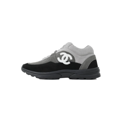 PK God Batch Chanel CC Logo Sneaker 'Black Grey' 01