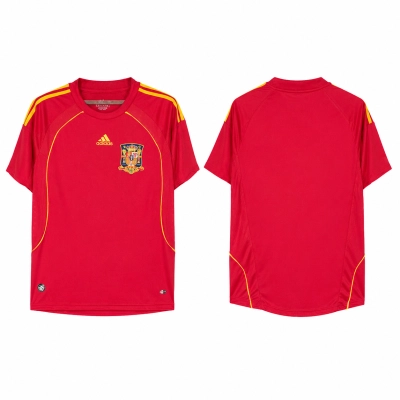  Retro 2008Spain Home Jersey 01