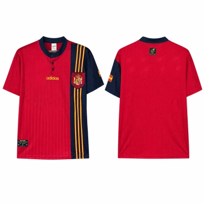 Retro 1996 Spain Home Jersey  01