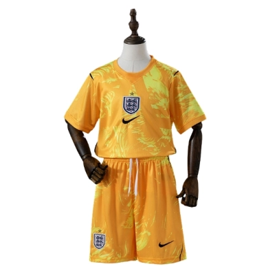 England 2026 GK Kids Kit Jersey - Yellow 01