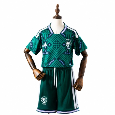 Saudi Arabia 2026 Home Kids Kit Jersey 01