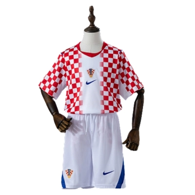  Croatia 2026 Home Kids Kit Jersey  01