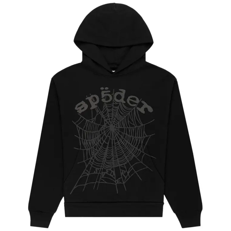 Sp5der Phantom Web Hoodie 'Black'+Ksubi Jeans PK 3001