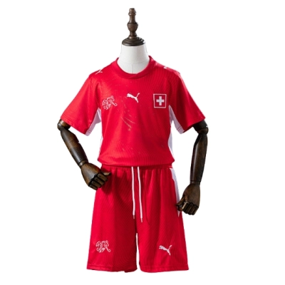 Switzerland 2026 Home Kids Kit Jersey 01