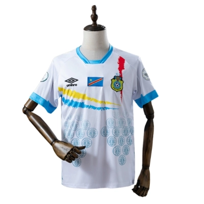 Congo 2026 White and Blue Jersey 01