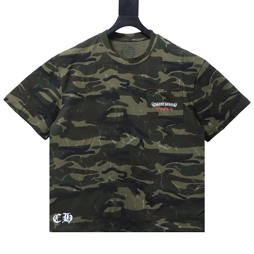 Chrome Hearts Camo American Flag Pocket T-Shirt