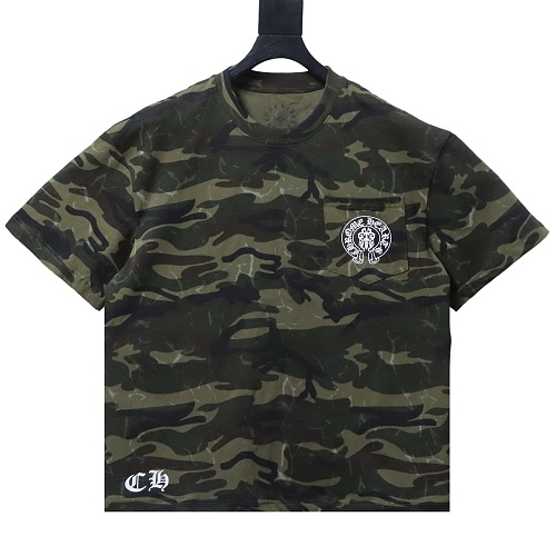Chrome Hearts American Flag Pocket Tee (Camo)