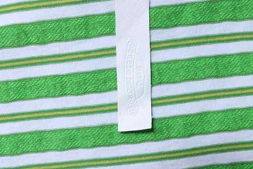Chrome Hearts Striped Jacquard Cemetery Cross Short Sleeve T-Shirt (Green/White)