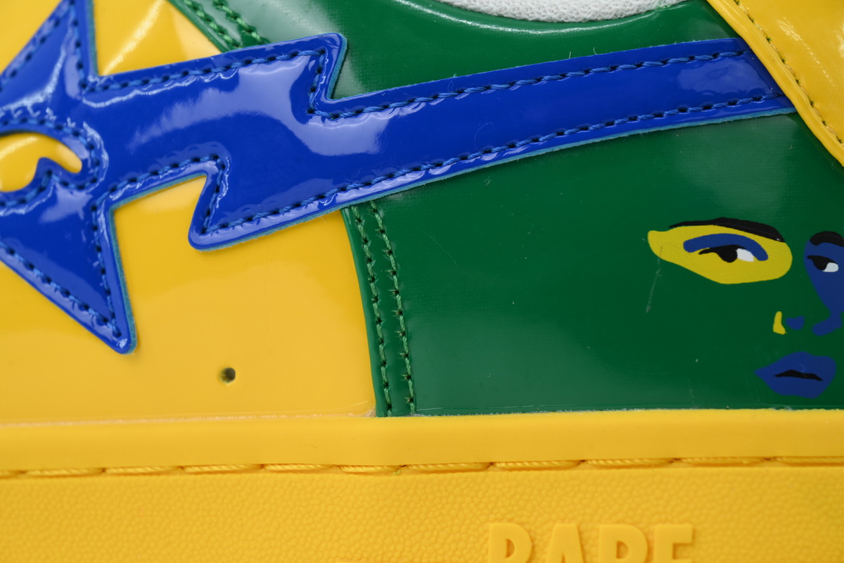 KidSuper × A BATHING APE BAPE STA Brazil "Green Yellow"  1M23 191 936