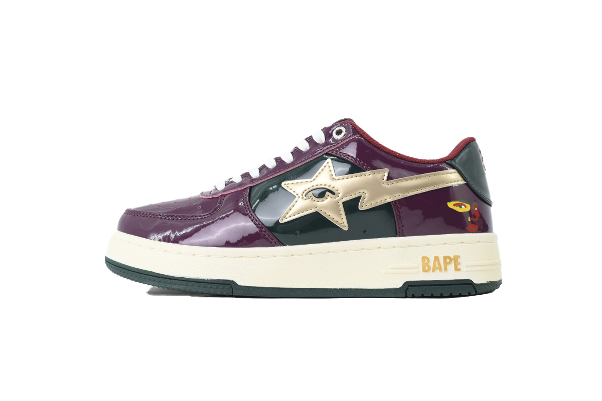 KidSuper × A BATHING APE BAPE STA POR "Burgundy" 1M23 191 937 