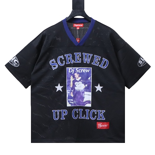 Supreme × DJ Screw Football Jersey Black