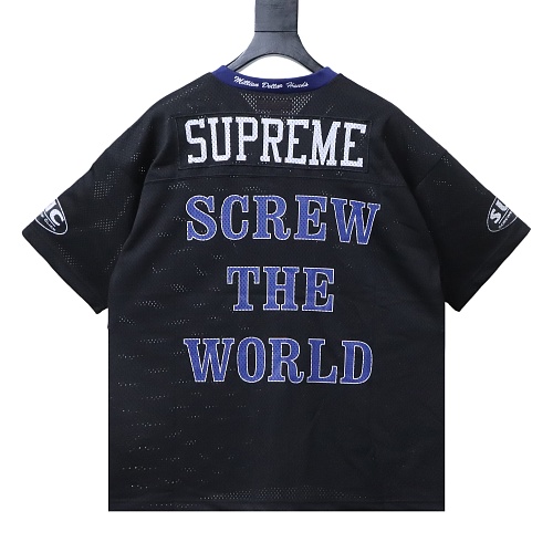 Supreme × DJ Screw Football Jersey Black