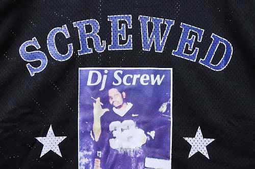Supreme × DJ Screw Football Jersey Black