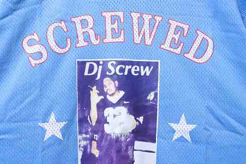 Supreme × DJ Screw Football Jersey Blue