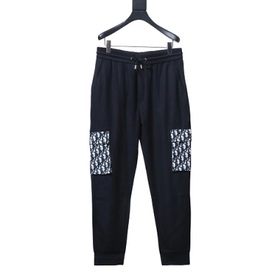 Dior  Cuffed-hem trousers Black 01