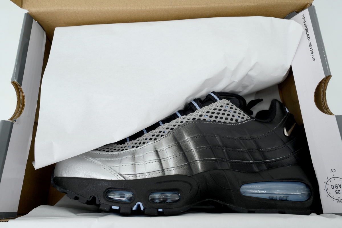 Palace x Nike Air Max 95 'Big Bubble - Metallic Silver' IQ7708-095 
