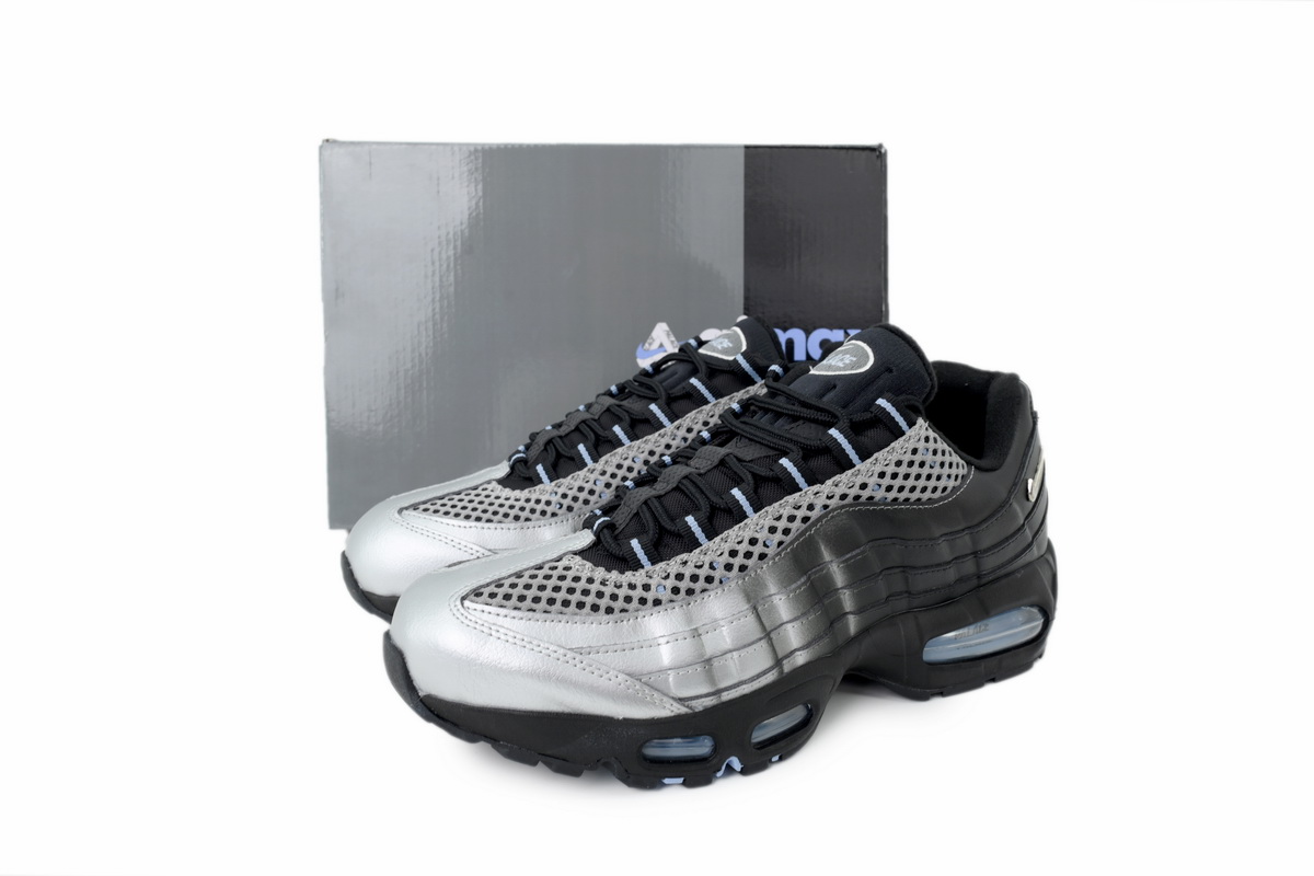 Palace x Nike Air Max 95 'Big Bubble - Metallic Silver' IQ7708-095 