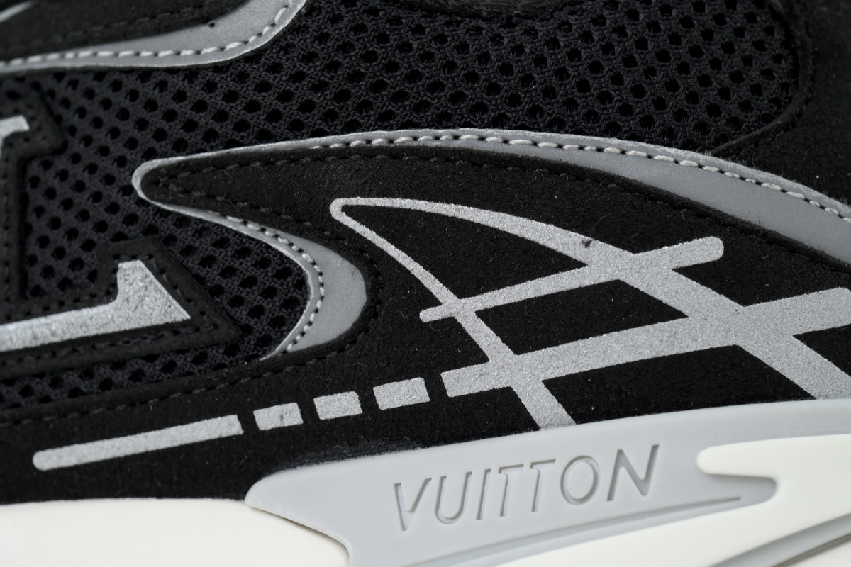 PK God Batch Louis Vuitton Tatic Runner Sneaker "Black Silver"