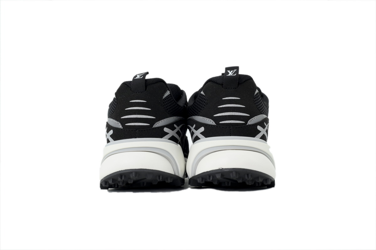 PK God Batch Louis Vuitton Tatic Runner Sneaker "Black Silver"