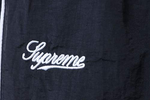 Supreme Contrast Piping Track Pant Black