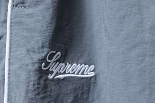 Supreme Contrast Piping Track Pant Grey