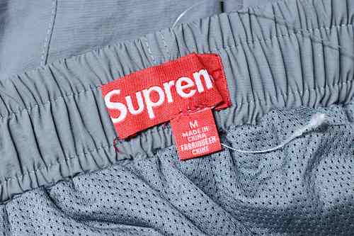 Supreme Contrast Piping Track Pant Grey