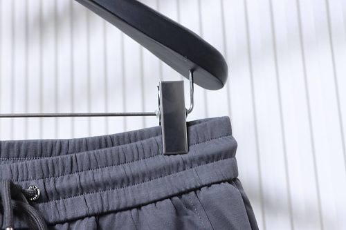 Prada Letter-Print Trousers Grey