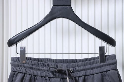 Prada Letter-Print Trousers Grey